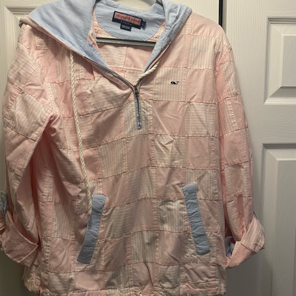 Vineyard Vines Patchwork Searsucker Windbreaker